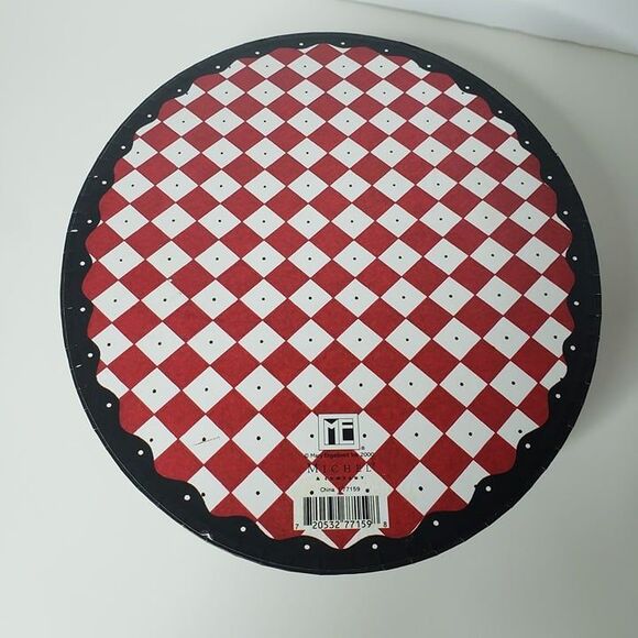 Vintage Mary Engelbreit 2000 Black Cherries Hat Box Decor - Picture 3 of 7